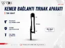 Kemer Bağlantı Tırnaklı Toka Tek Ebat 