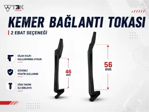 Kemer Bağlantı Tokası 2 Ebat 